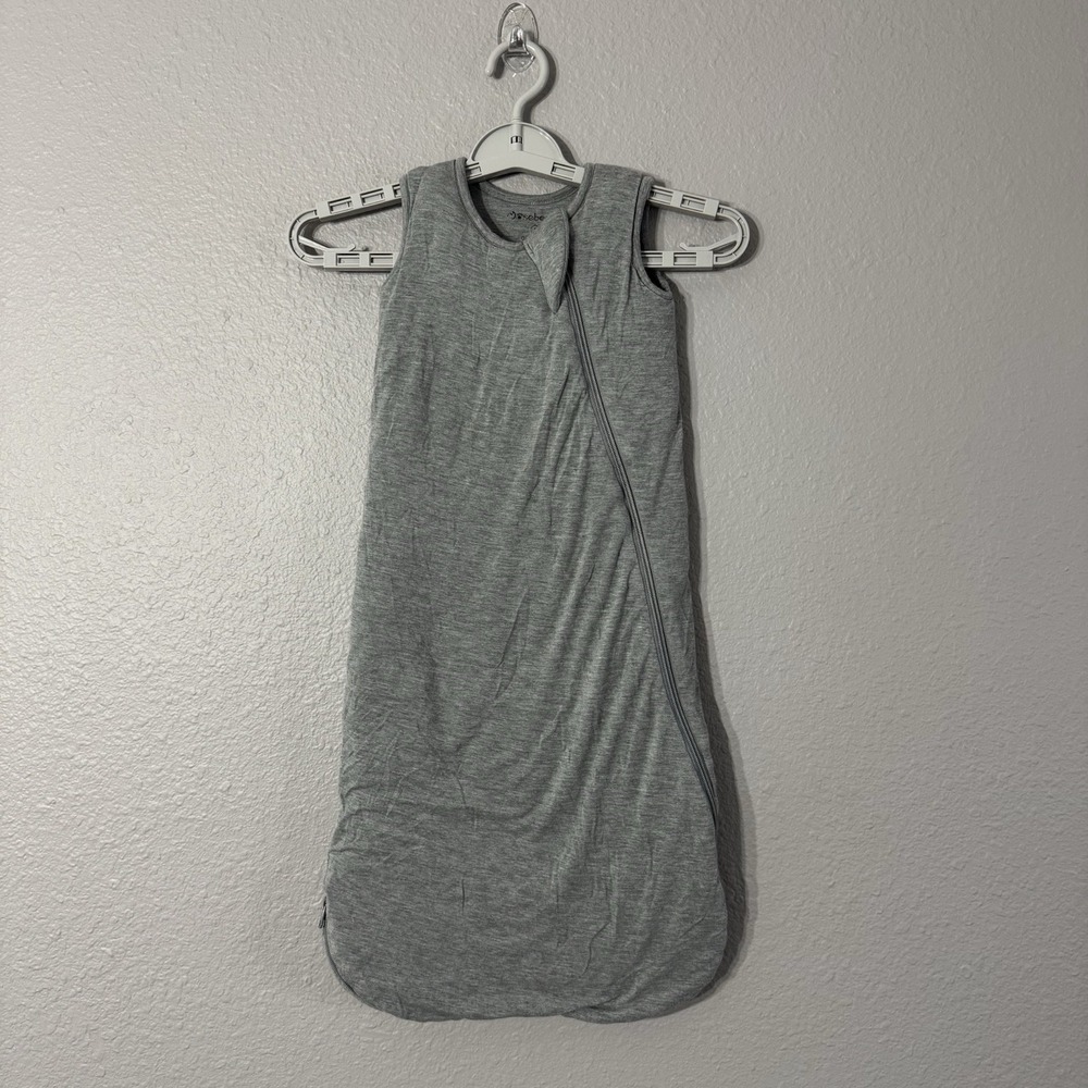 Mosebears 2.5 TOG Baby 0-6 Months Gray Bamboo Sleep Sack Wearable Blanket